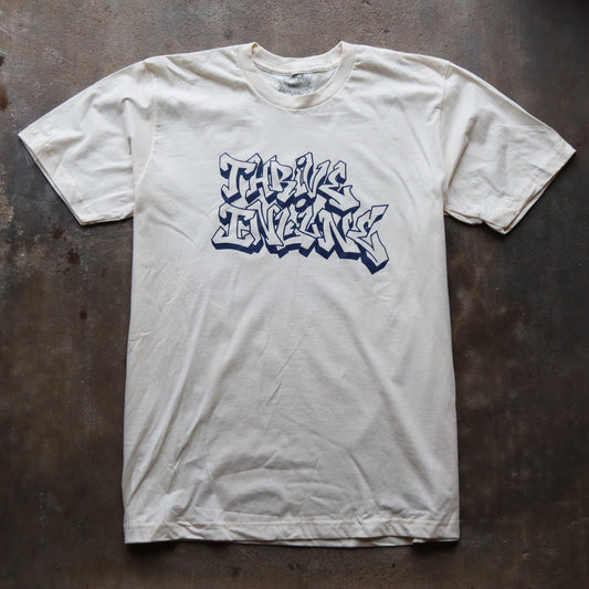 Thrive Inline T-Shirt // Cream & Blue